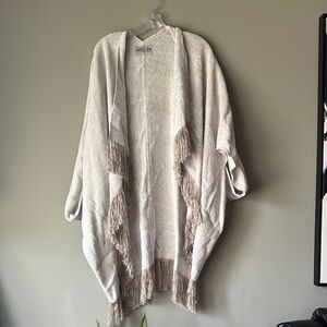 Cream Oversized Shrug Sweater